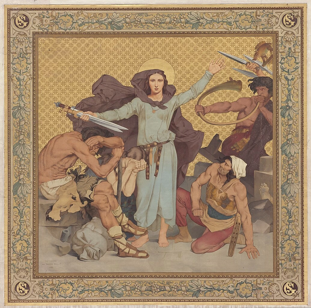 Pierre Puvis de Chavannes 69 La storia di santa Genoveffa I miracoli Panthéon, Parigi 3