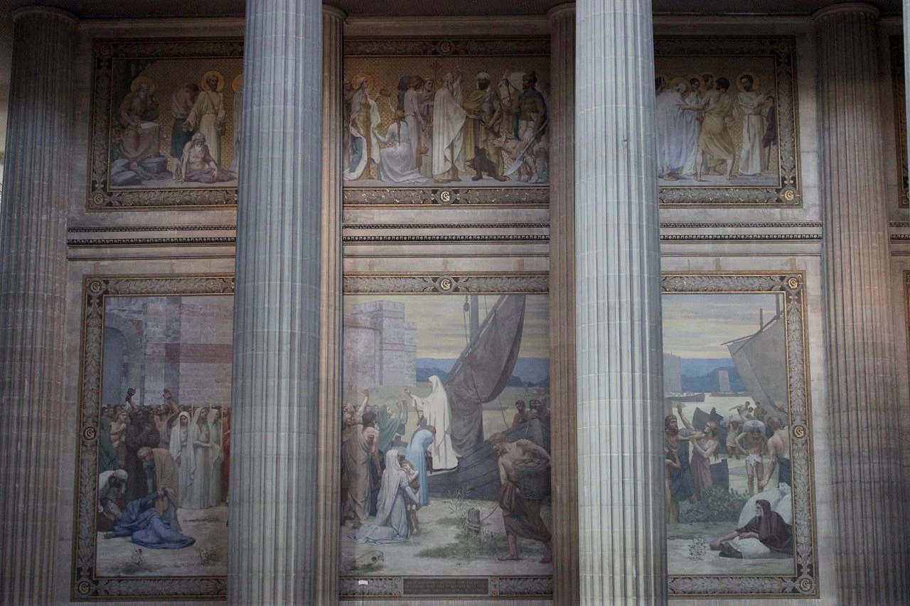 Pierre Puvis de Chavannes 84 La storia di santa Genoveffa Panthéon, Paris