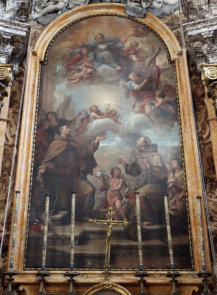 Giuseppe Bartolomeo Chiari 23 I Santi Stefano d'Alcantare ae Pasquale Baylon San Francesco a Ripa, Roma