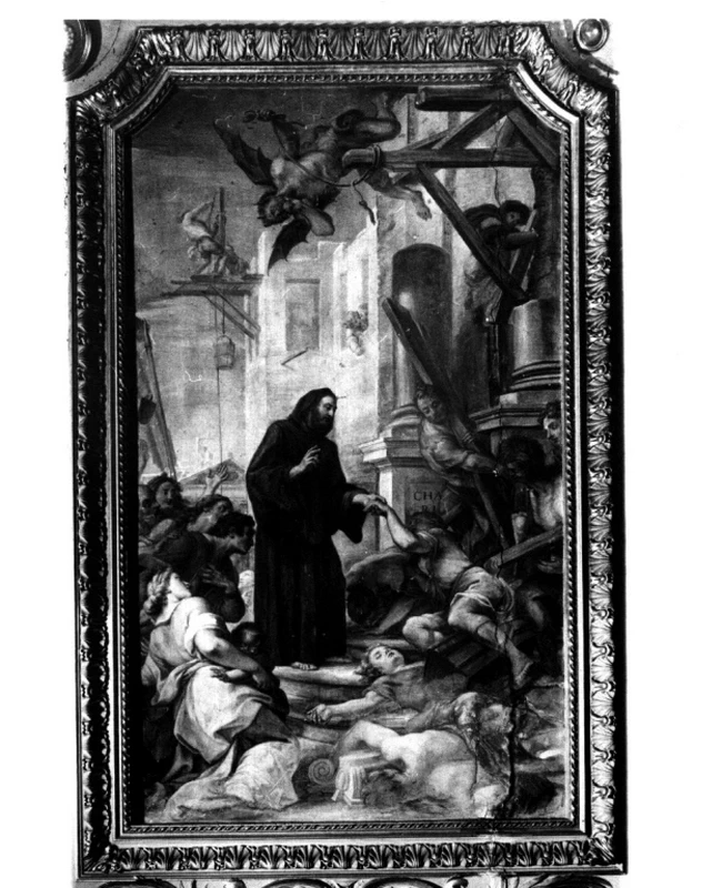 Giuseppe Bartolomeo Chiari 54 San Francesco di Paola resuscita i muratori caduti da un'impalcatura