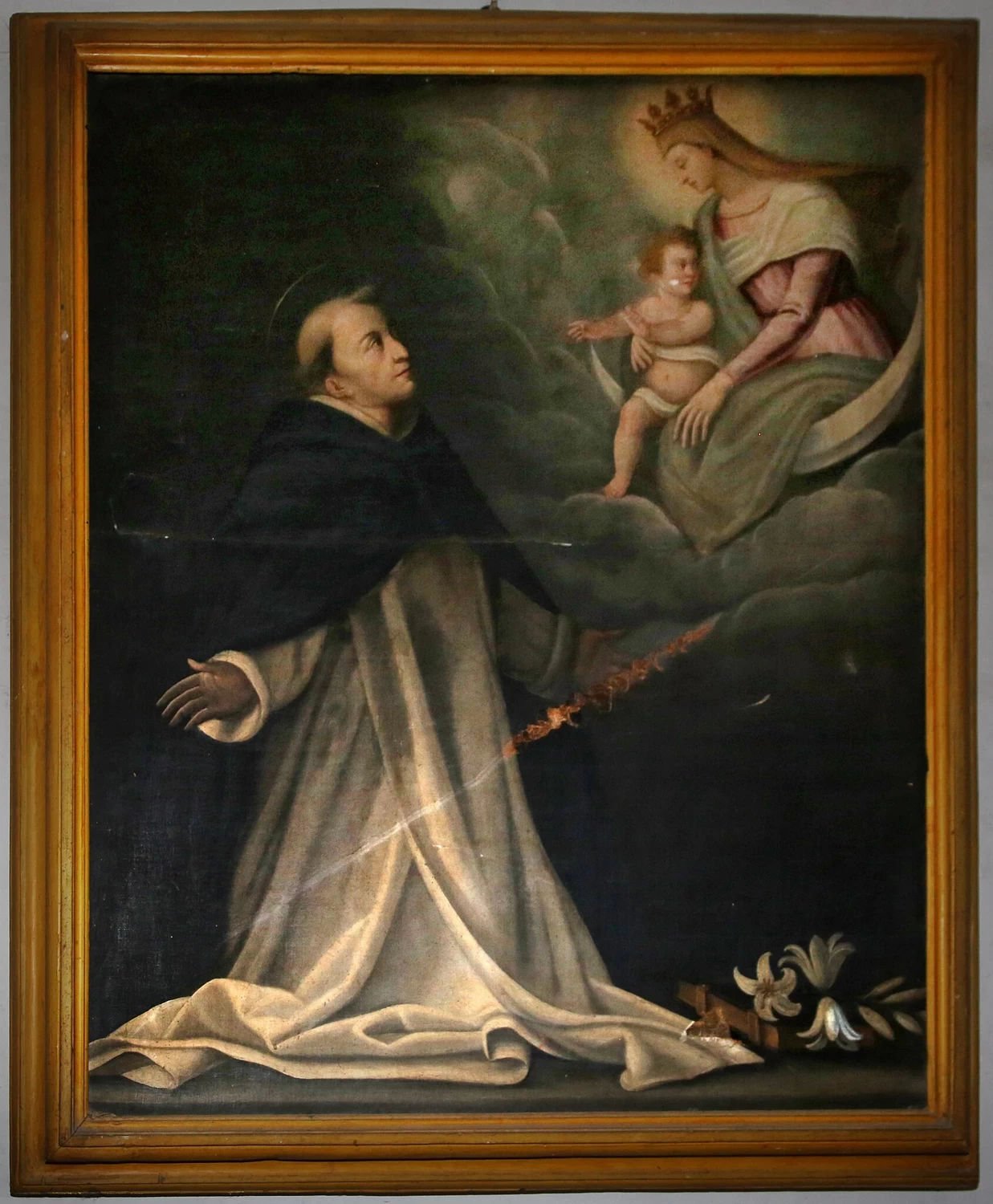 Jacopo Chimenti 10 Apparizione della Madonna con Bambino a san Giacinto