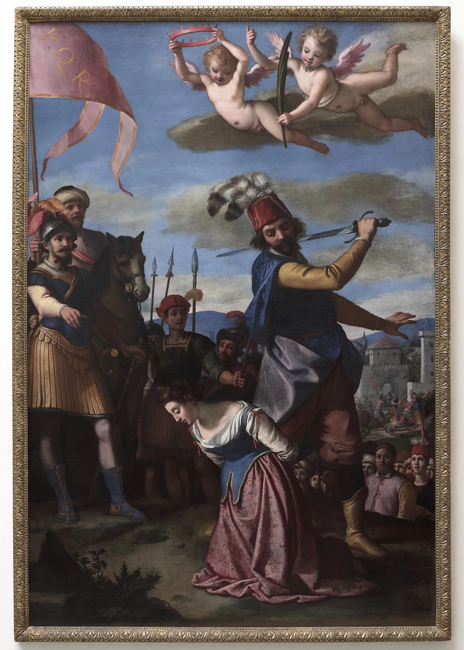 Jacopo Chimenti 24 decapitazione di Santa Barbara Galleria degli Uffizi, Firenze