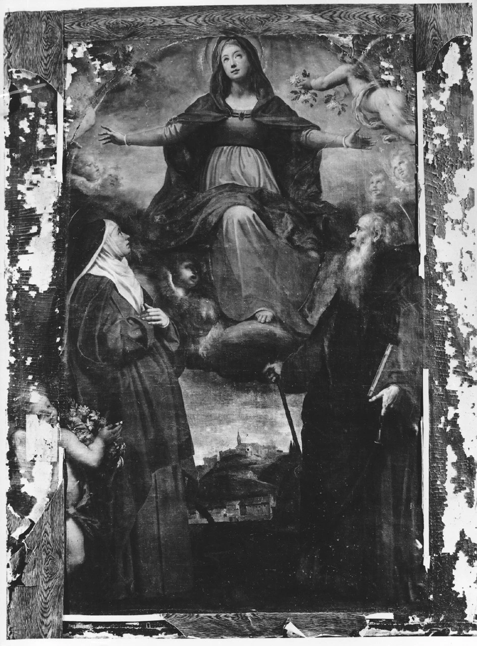 Jacopo Chimenti 42 La Vergine Assunta tra i santi Verdiana e Antonio Abate Castelfiorentino, Firenze