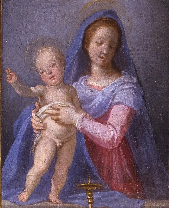 Jacopo Chimenti 46 L'onestà di Sant'Eligio e il re Clodoveo Galleria degli Uffizi, Firenze dettaglio
