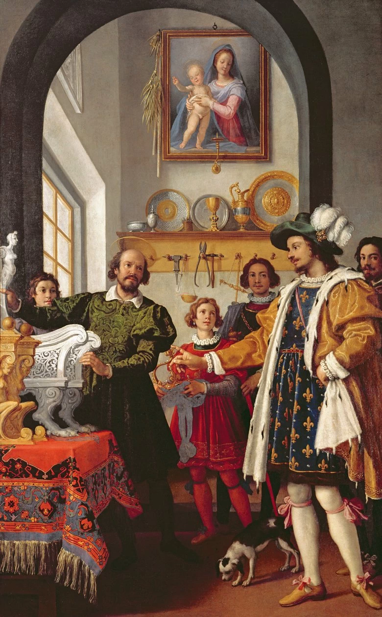 Jacopo Chimenti 47 L'onestà di Sant'Eligio e il re Clodoveo Galleria degli Uffizi, Firenze