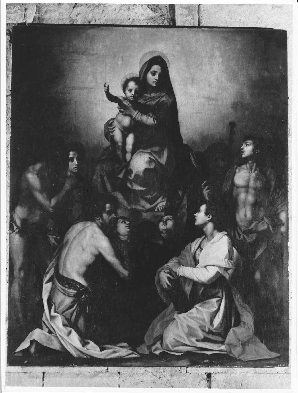 Jacopo Chimenti 54 Madonna con Bambino in gloria . Copia da A. del Sarto Gambassi Terme, Firenze