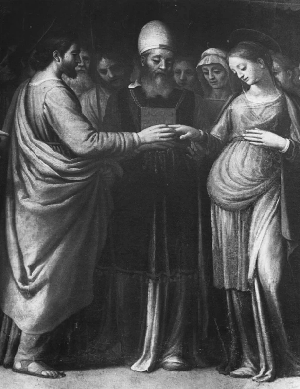 Agostino Ciampelli 135 Sposalizio della Vergine Chiesa del SS. Nome di Gesù all'Argentina, Roma dettaglio 2