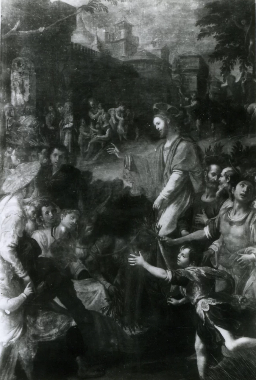 Agostino Ciampelli 46 entrata di Cristo in Gerusalemme Chiesa dei SS. Severino e Sossio, Napoli