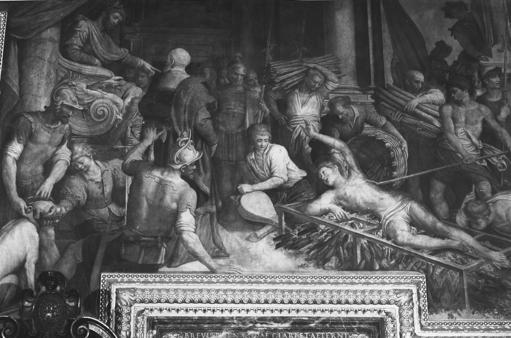 Agostino Ciampelli 62 Il martirio di San Lorenzo Chiesa del SS. Nome di Gesù all'Argentina, Roma 1