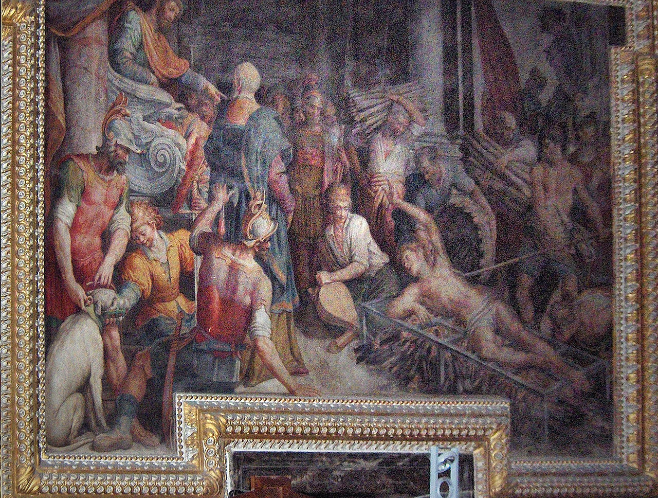 Agostino Ciampelli 63 Il martirio di San Lorenzo Chiesa del SS. Nome di Gesù all'Argentina, Roma