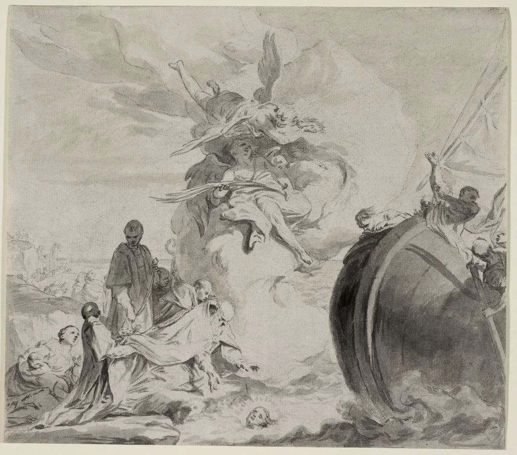 Giambettino Cignaroli 103 Il ritrovamento della testa di San Torpè, restituita all'arcivescovo Frederigo Detroit Institute of Arts