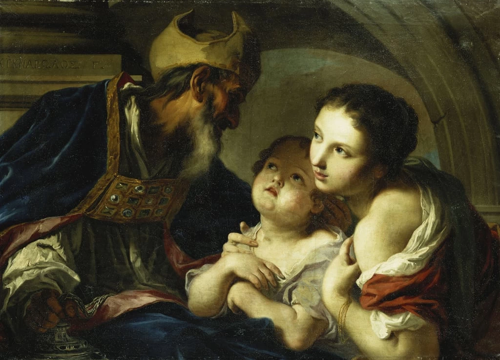 Giambettino Cignaroli 150 San Nicola di Bari con due bambini