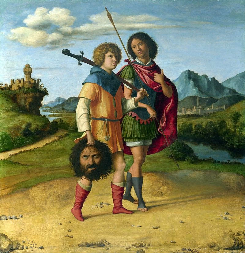 Gionata e David con la testa di Golia - National Gallery, Londra