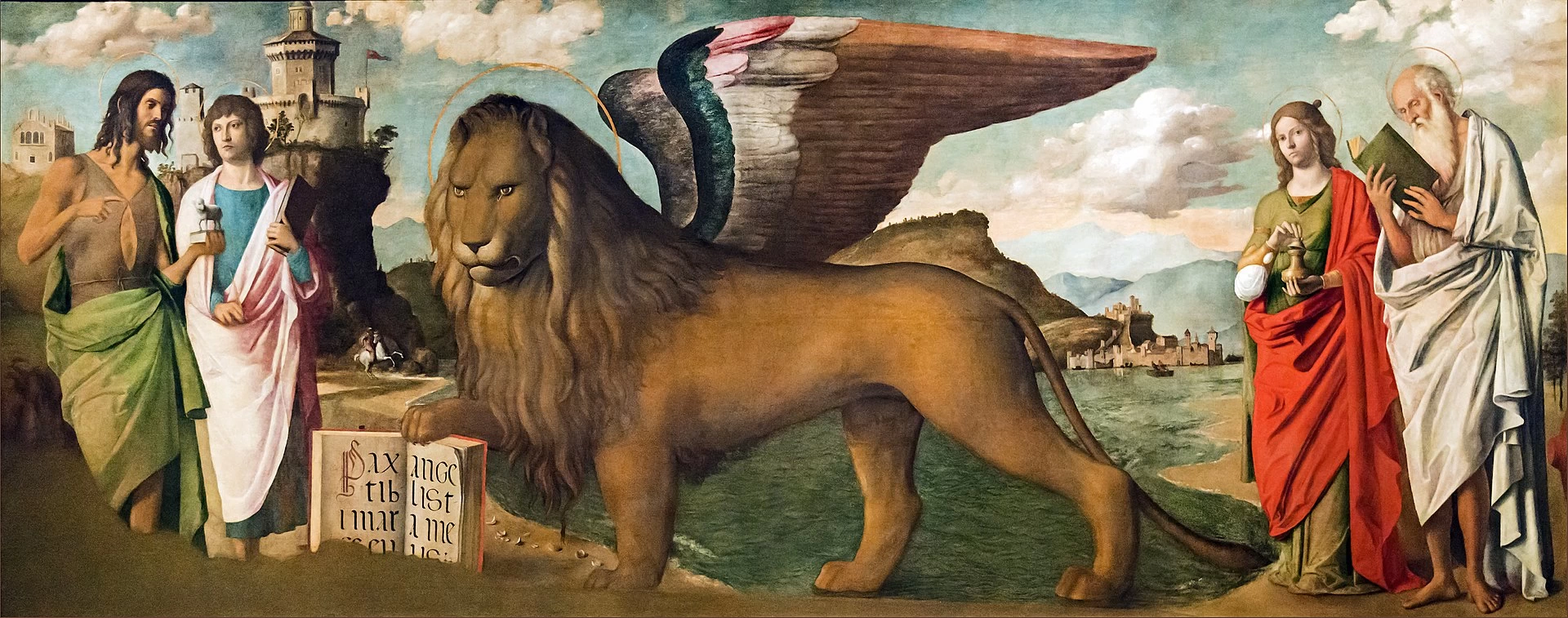 Leone di san Marco tra san Giovanni Battista con san Giovanni Evangelista e Maria Maddalena con san Girolamo - Gallerie dell'Accademia, Venezia
