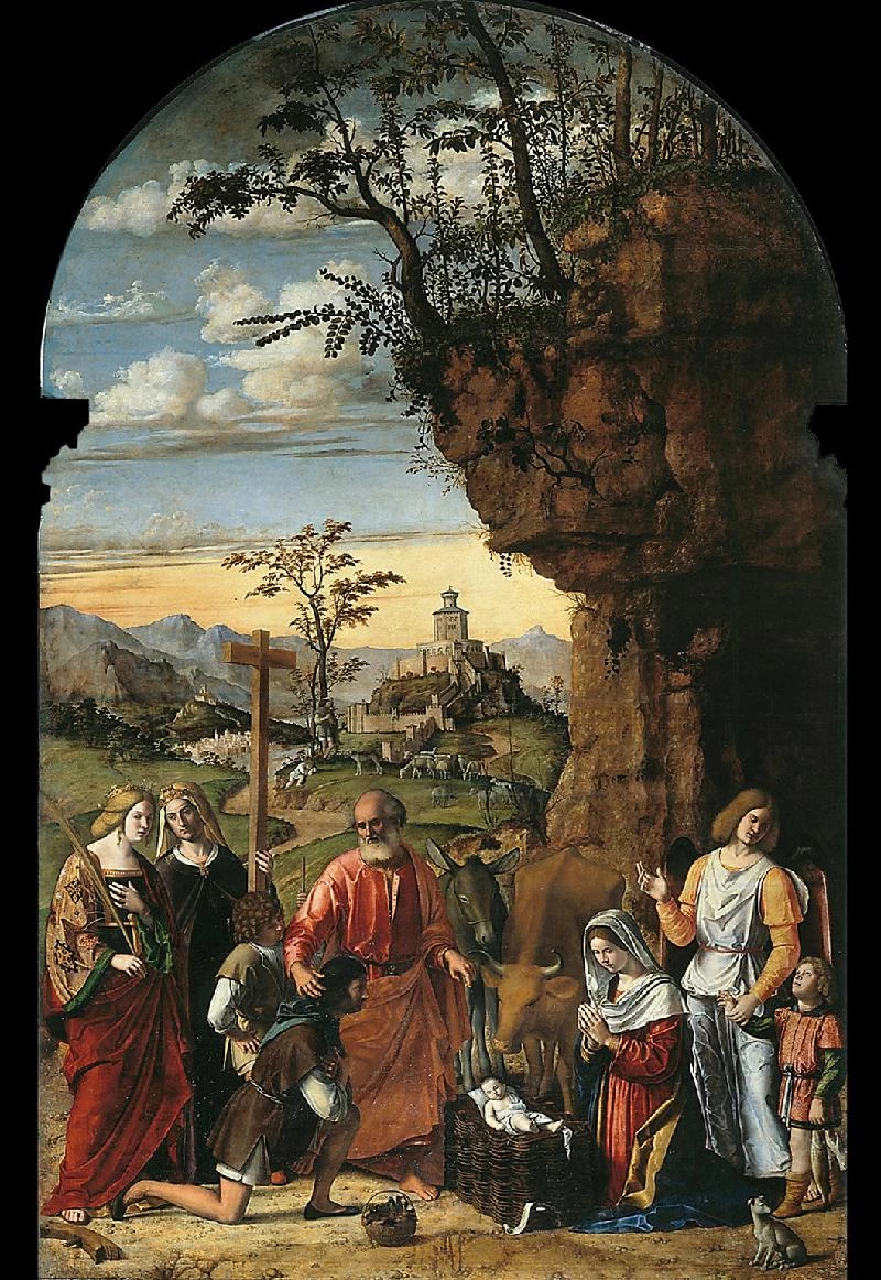 G.B. sec. XVI, Natività di Gesù con Santi