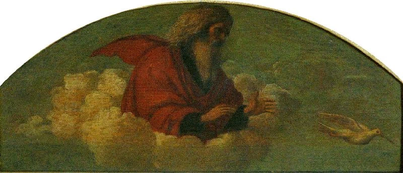 G. B. inizio sec. XVI, L'eterno Padre e lo Spirito Santo
