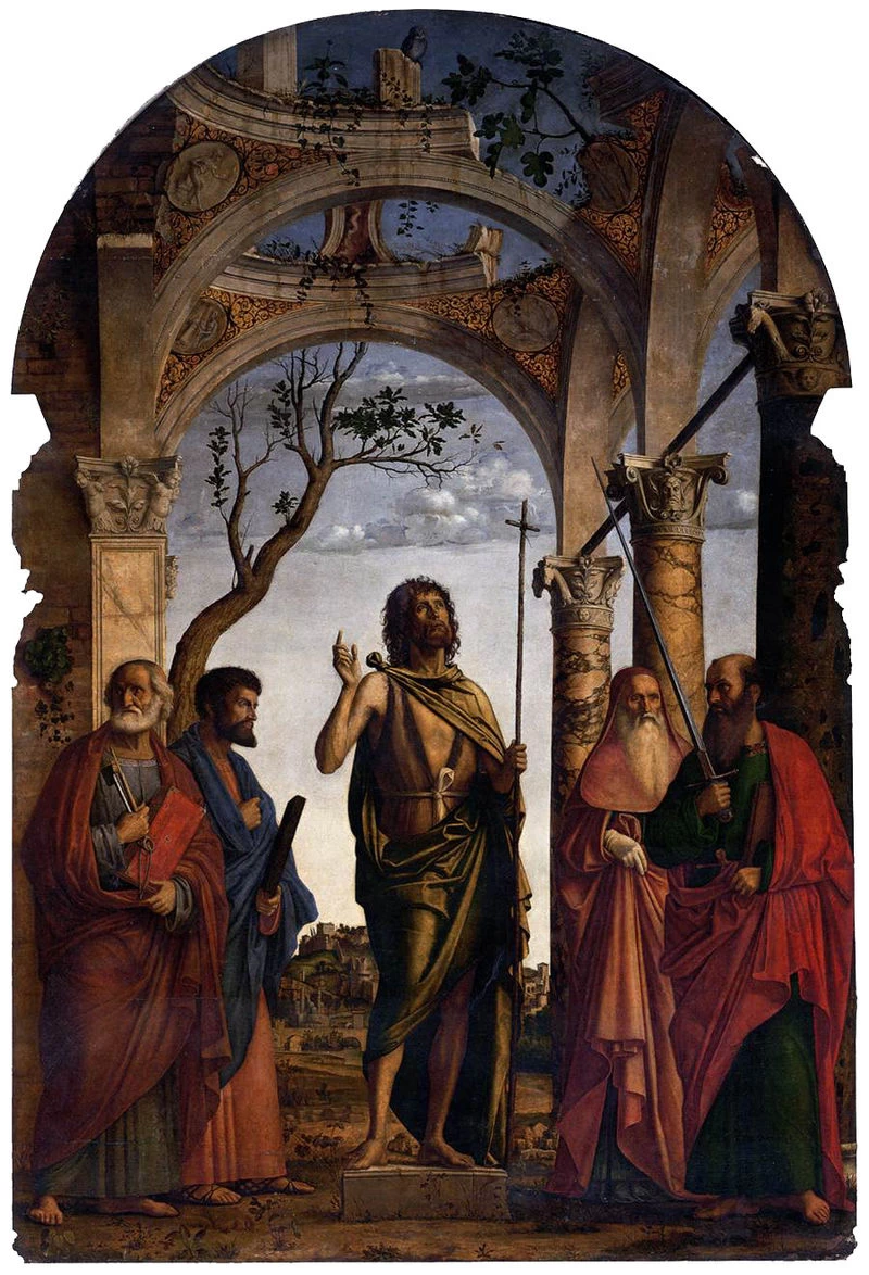 San Giovanni Battista tra santi - Chiesa della Madonna dell'Orto, Venezia