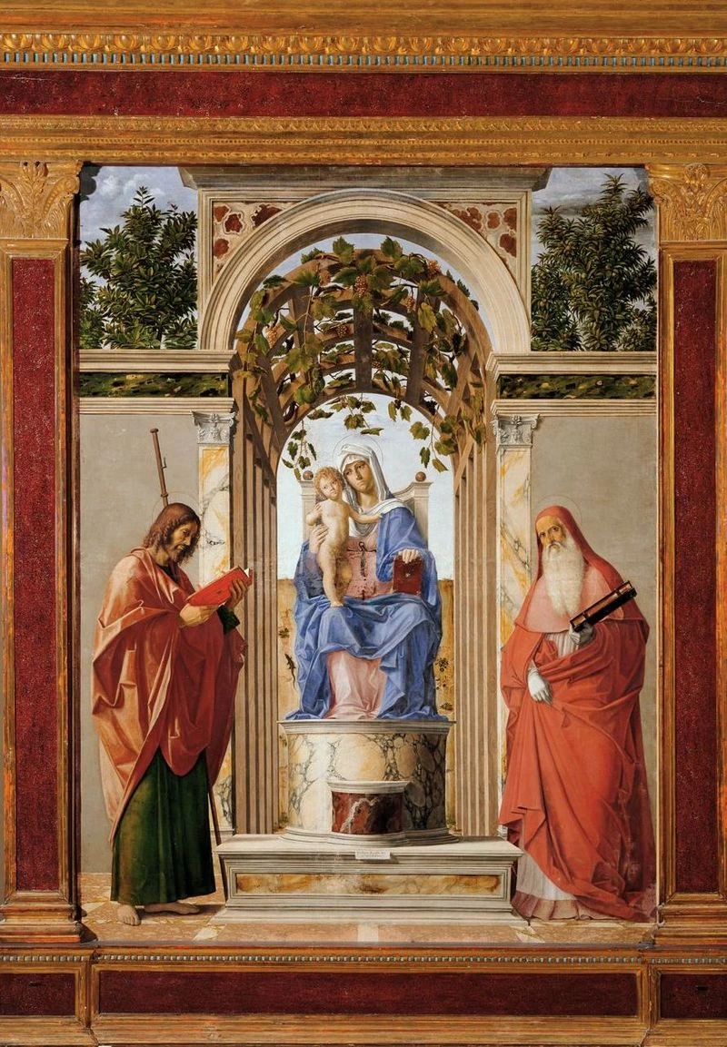 Madonna col Bambino in trono tra i santi Giacomo apostolo e Girolamo - Palazzo Chiericati, Vicenza