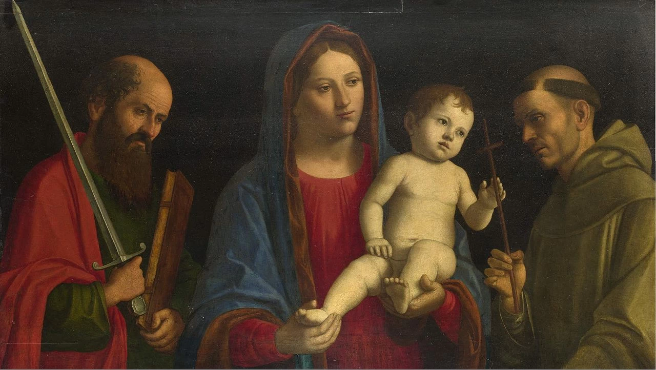 Madonna col Bambino tra i santi Paolo e Francesco - National Gallery, Londra