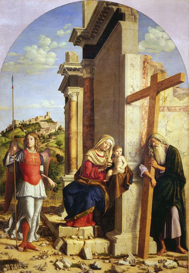 Madonna col Bambino tra i santi Michele Arcangelo e Andrea - Galleria nazionale, Parma