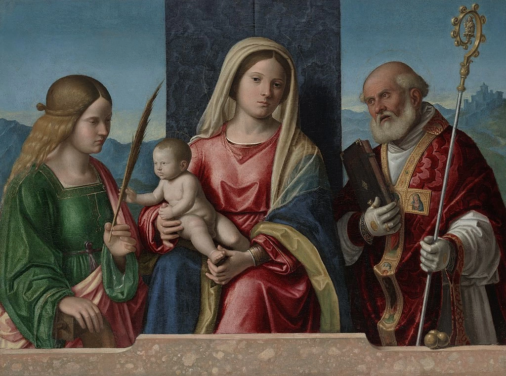 Madonna col bambino tra i santi Caterina e Nicola - Yale University Art Gallery, New Haven