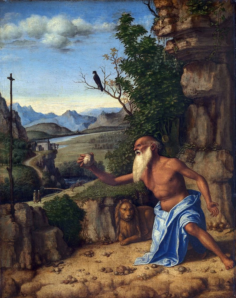 San Girolamo nel deserto - National Gallery, Londra