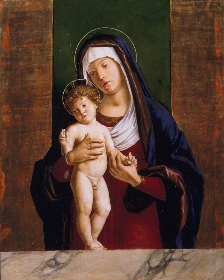 Madonna col Bambino - Polittico di Olera, Chiesa parrocchiale, Olera