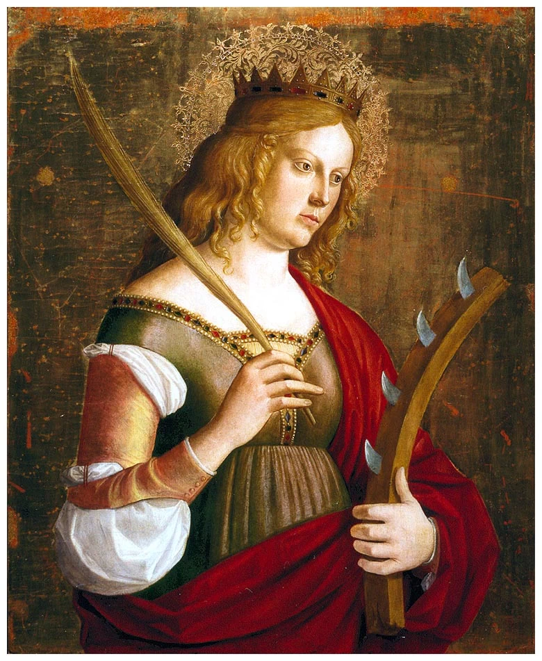 Santa Caterina d'Alessandria - Polittico di Olera, Chiesa parrocchiale, Olera