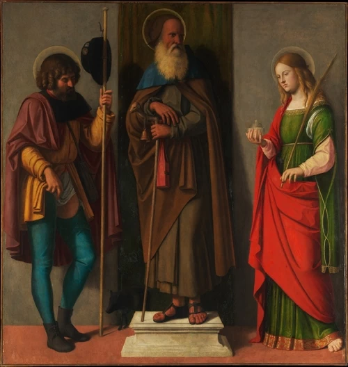 San Rocco, Antonio Abate e Lucia - Metropolitan Museum of Art, New York