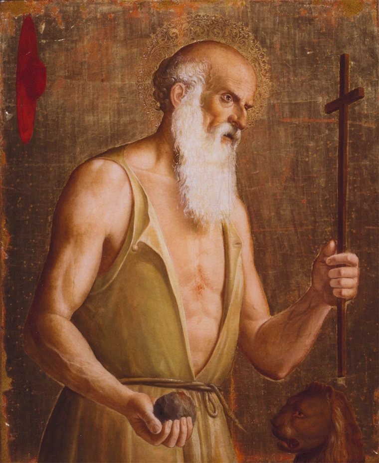 San Girolamo - Polittico di Olera, Chiesa parrocchiale, Olera