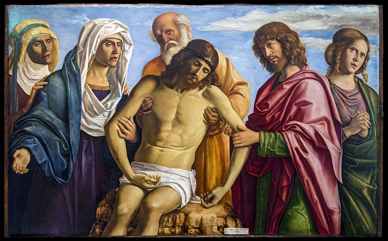 Cristo in pietà sostenuto dalla Madonna, Nicodemo e san Giovanni Evangelista con le Marie - Gallerie dell'Accademia, Venezia