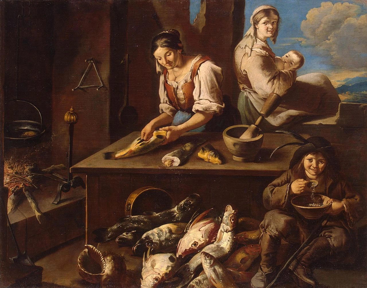 Giacomo Francesco Cipper, il Todeschini 46 Scena in cucina Hermitage, San Pietroburgo