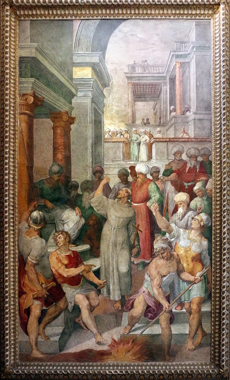 San Francesco davanti al sultano - 1583, s. Giovanni dei Fiorentini, Roma