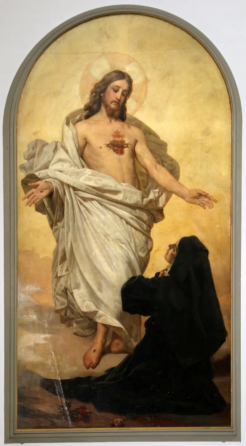 Antonio Ciseri 2 Apparizione del sacro Cuore a santa Maria Alacoque, 1880 Firenze