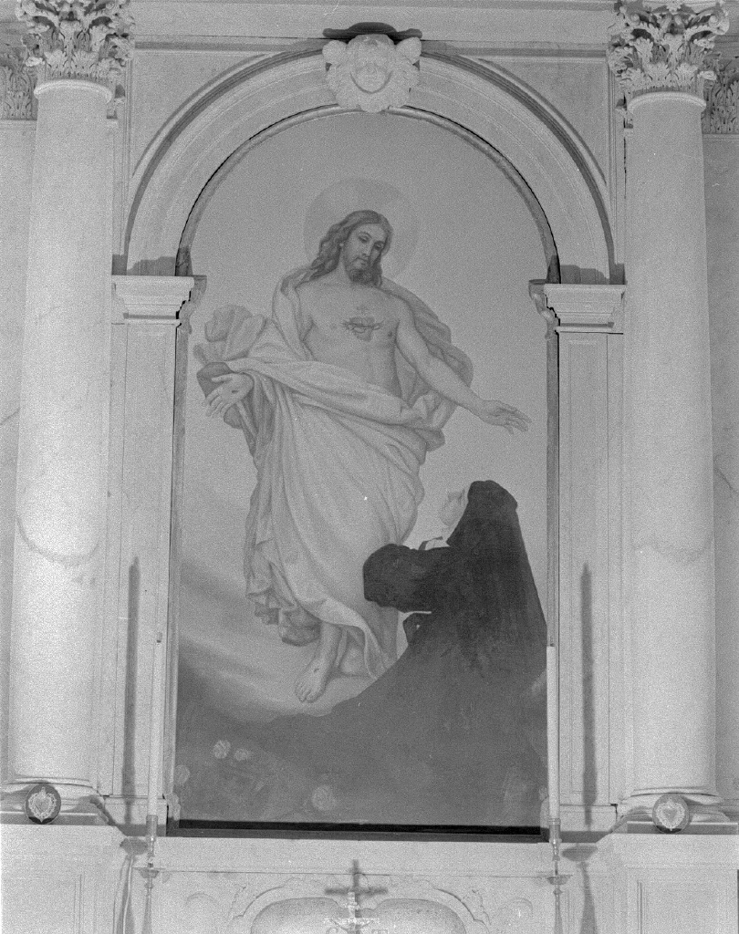 Antonio Ciseri 3 apparizione del Sacro Cuore a santa monaca Chioggia, Venezia
