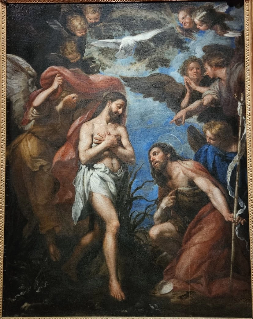 Claudio Coello 10 IL battesimo di Gesù Palácio Nacional de Mafra