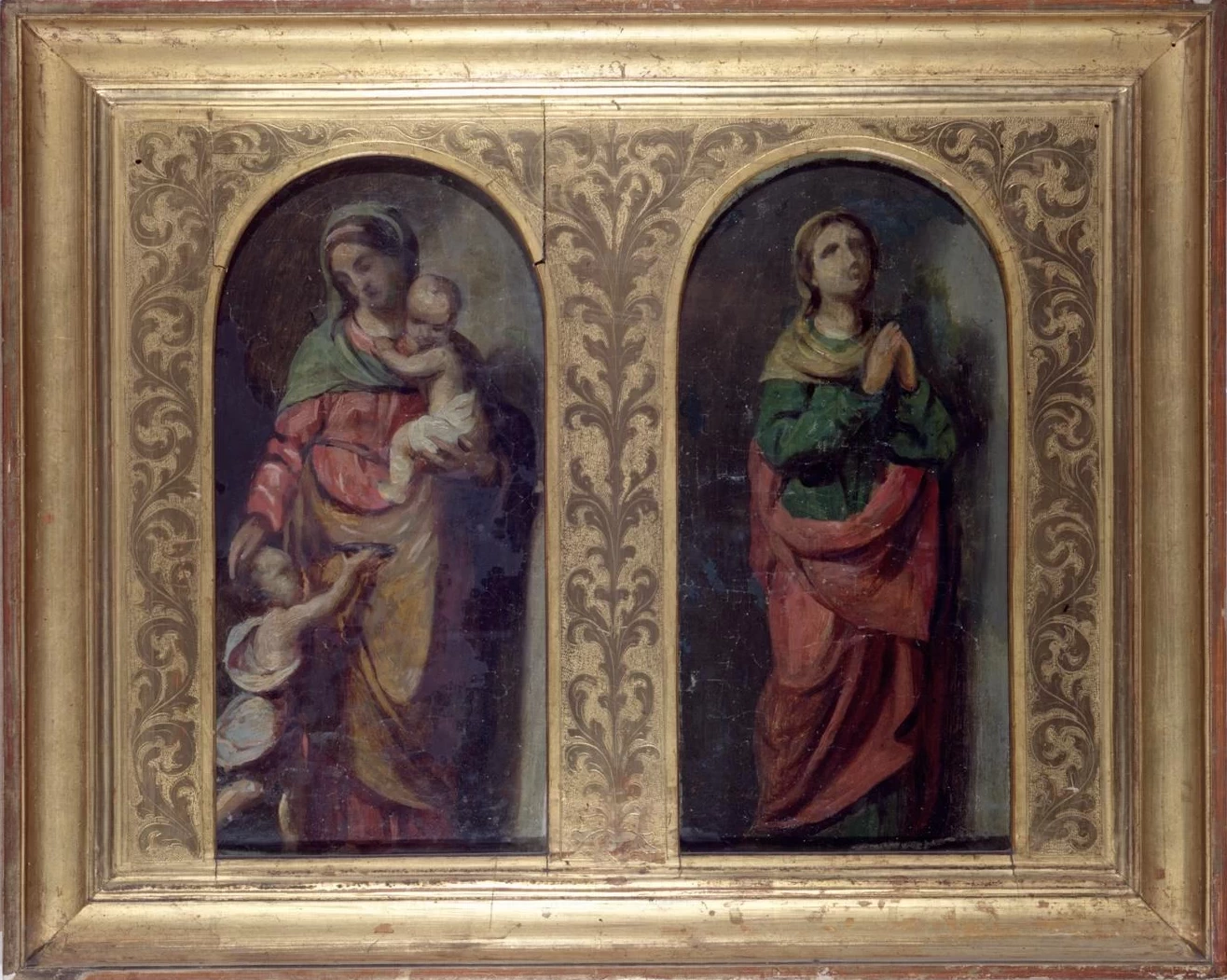 Francesco Coghetti 116 Madonna con Bambino e San Giovannino Pinacoteca Civica, Gipsoteca Uno Gera, Ripatransone, Ascoli Piceno