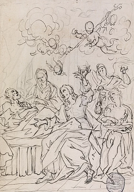 Francesco Coghetti 175 San Giuseppe sul letto di morte