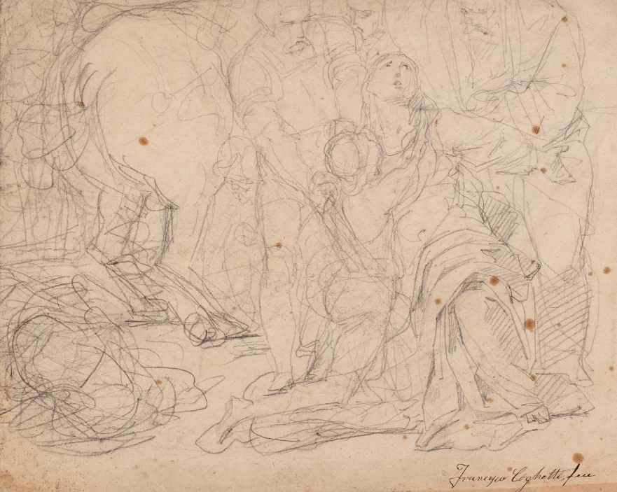 Francesco Coghetti 179 Studio per il Martirio di santa Felicita e dei suoi sette figli