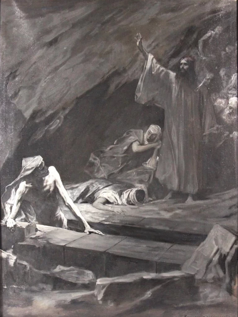 Jean Joseph Benjamin Constant 21 Cristo risuscita Lazzaro dai morti