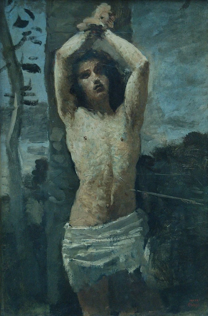 Jean Baptiste Camille Corot 195 San Sebastiano Louvre, Parigi