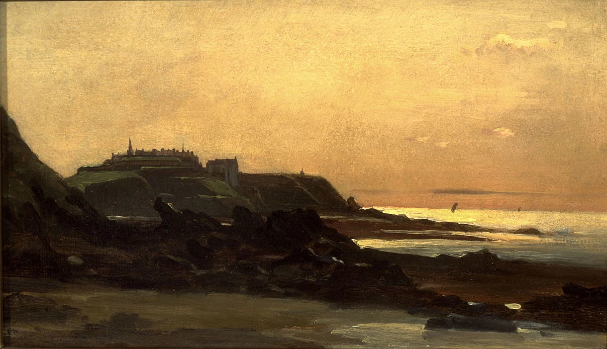 Jean Baptiste Camille Corot 220 Veduta di Granville in Normandia Fine Art Museums of San Francisco