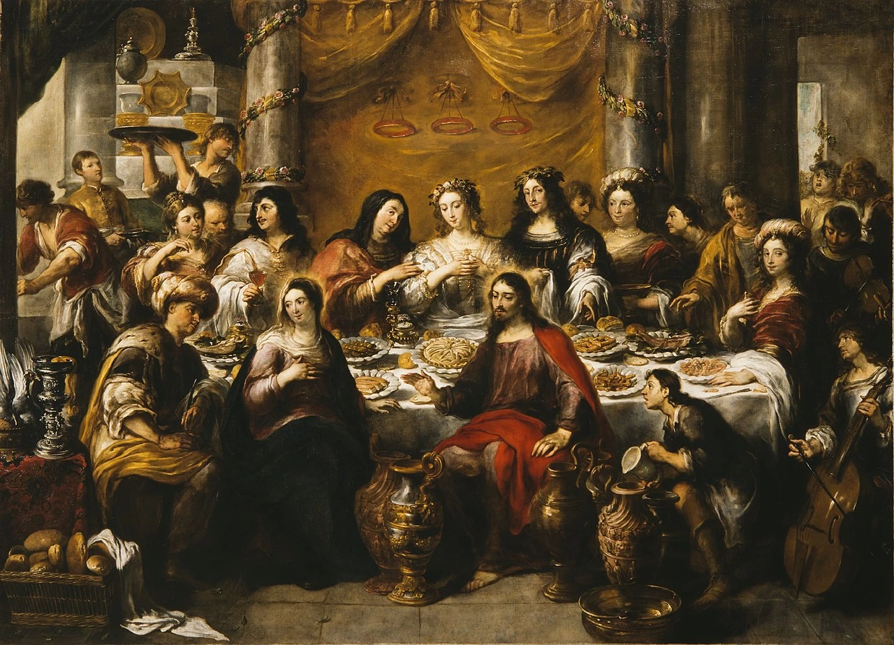 Jan Cossiers 40 Le nozze di Cana, Gesù benedice l'acqua chiesa di Sint Antoniuskerk, Anversa