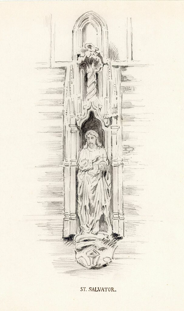 Reinier Craeyvanger 47 Immagine della statua di San Salvatore Hamburgerstraat 28, Utrecht 1
