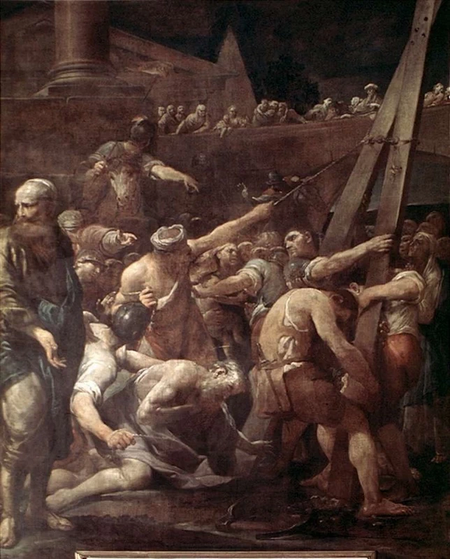 Giuseppe Crespi 202 Sant'Andre in adorazione della croce del martirio