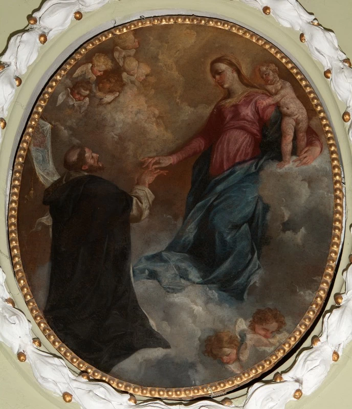 Donato Creti 72 San Domenico riceve l'anello dalla Madonna