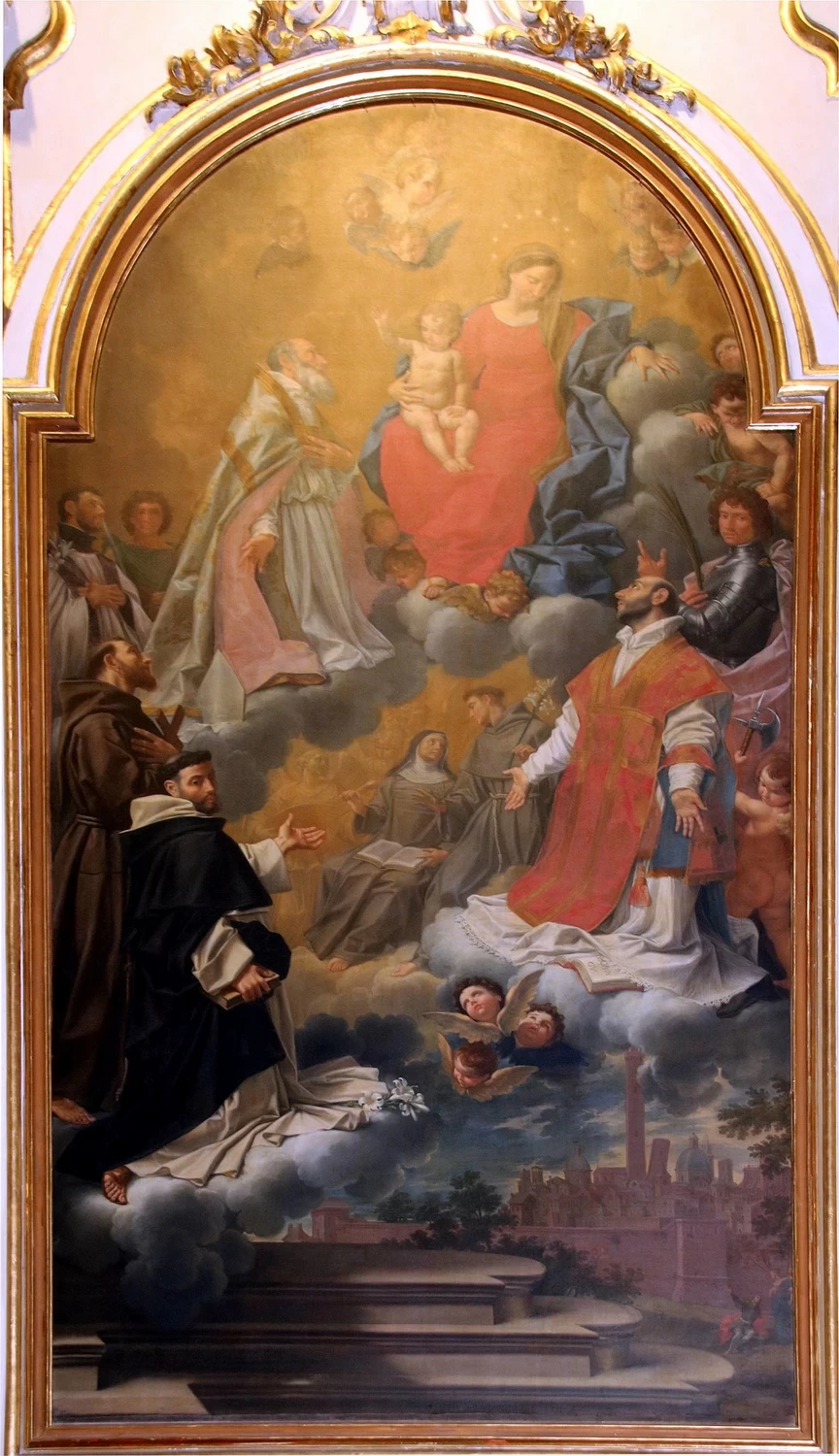 Donato Creti 79 Vergine con i santi protettori della città Santuario della Madonna di San Luca (Bologna)