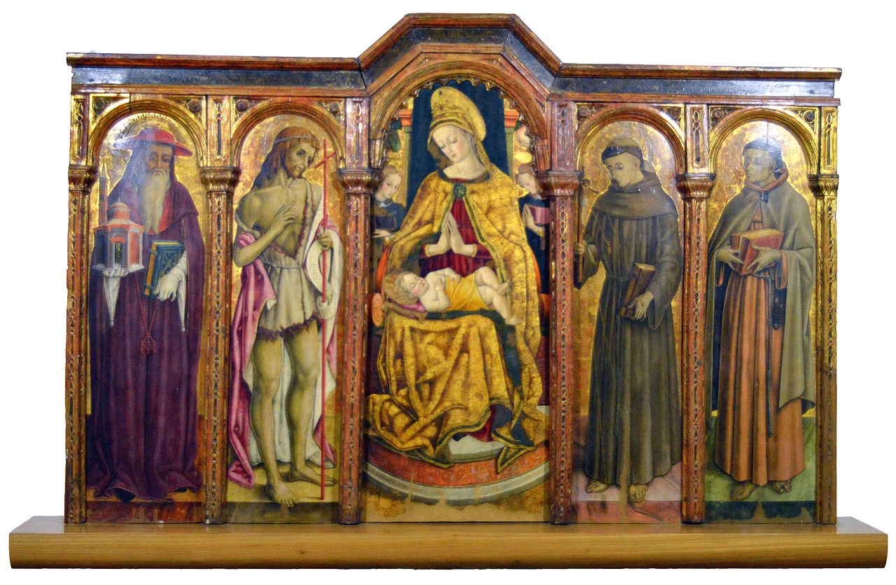 Madonna col Bambino, San Girolamo, San Giovanni Battista, San Francesco e il Beato Angelo Clareno