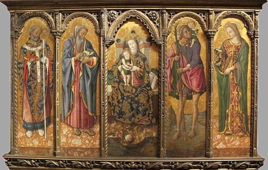 Polittico Madonna con Bambino e Santi - Mosca