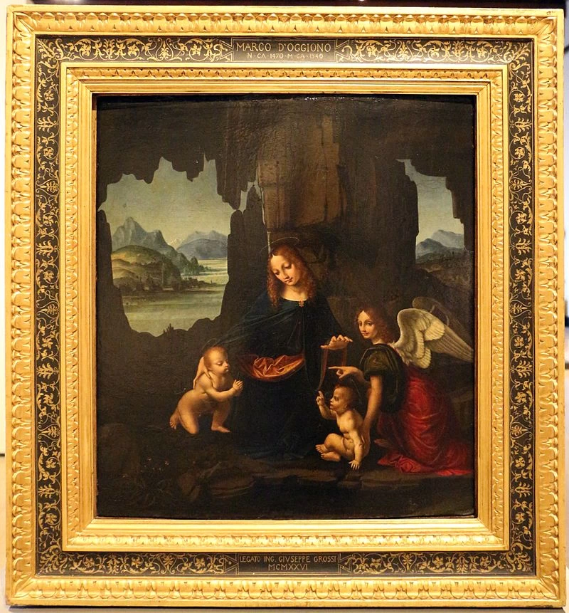 Dalla Madonna delle rocce di Leonardo - 1510